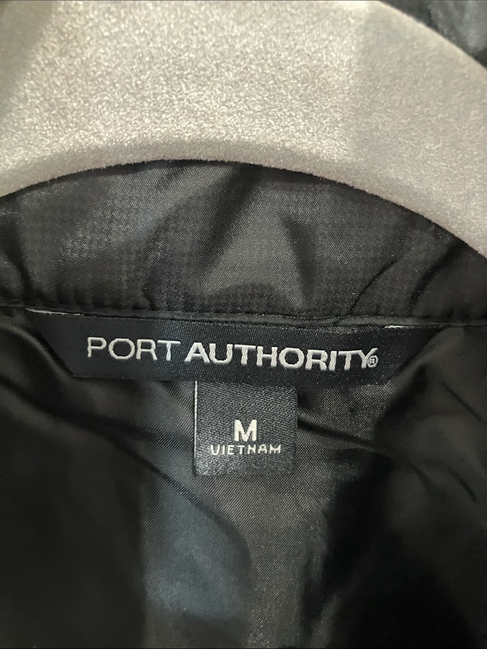Port Authority Black Quilted Vest with Red Cortland Logo - Picture 5 of 5